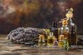 Glass bottles with aroma oil