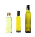 Glass bottles with different oils