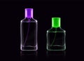 Glass bottles for fragrance, perfume, cologne Royalty Free Stock Photo