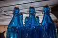 Glass bottles in homeware shop Royalty Free Stock Photo