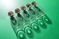 Glass bottles and Reflections Royalty Free Stock Photo