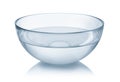 Glass bowl of clear water
