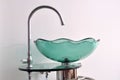 Glass bowl hand wash basin Royalty Free Stock Photo