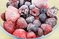 Bowl of Mixed Frozen Berries Royalty Free Stock Photo