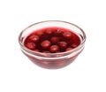 Preserved cherries isolated