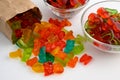 Colourful gummy candies