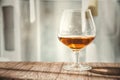 A glass of brandy, luxury cognac Royalty Free Stock Photo