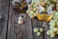 Glass of brandy on wooden table Royalty Free Stock Photo