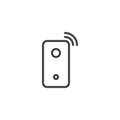Glass Break Sensor line icon