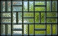 Glass brick panel texture