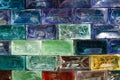 A glass brick wall background Royalty Free Stock Photo