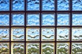 Glass brick wall texture background Royalty Free Stock Photo