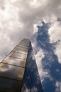 Glass building against the sky Royalty Free Stock Photo