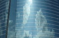 Glass building cloud reflection Royalty Free Stock Photo