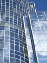 Glass building facade details Royalty Free Stock Photo