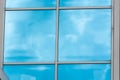 Glass building facade with reflections Royalty Free Stock Photo