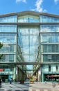 Glass building at Marche Saint-Honore square - Paris, France