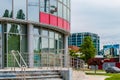 Glass buildings in business area