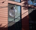 Glass bulbs suspended in the city Royalty Free Stock Photo