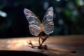 The Glass Butterfly - Generative AI Royalty Free Stock Photo