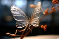 The Glass Butterfly - Generative AI Royalty Free Stock Photo