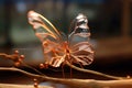 The Glass Butterfly - Generative AI Royalty Free Stock Photo