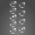 Glass buttons Royalty Free Stock Photo