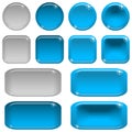 Glass buttons, set