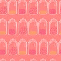 Glass candy jar Royalty Free Stock Photo