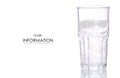 Glass carbonated water pattern