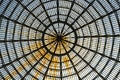 Glass ceiling with cupola of Galleria Umberto in Naples