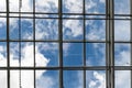 glass ceiling in the shopping center