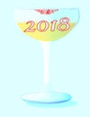 2018 Glass of Champagne