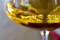 Glass of Chardonnay White Wine Close Up Royalty Free Stock Photo