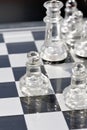 Glass chess 2 Royalty Free Stock Photo