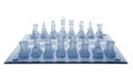 Glass chess Royalty Free Stock Photo