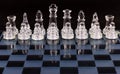 Glass Chess board Royalty Free Stock Photo