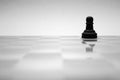 Glass chess figures Royalty Free Stock Photo