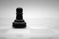 Glass chess figures Royalty Free Stock Photo