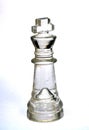 Glass chess pieces Royalty Free Stock Photo