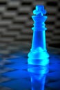 Glass chess queen Royalty Free Stock Photo