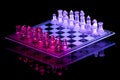 Glass Chess Set Royalty Free Stock Photo