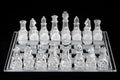Glass Chess Set Royalty Free Stock Photo