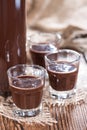 Glass with Chocolate Liqueur