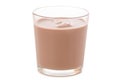 A glass of chocolate milk cocoa