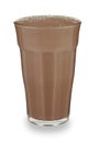 A Glass of Chocolate Milkshake Royalty Free Stock Photo