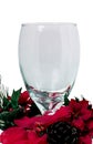 Glass Christmas Goblet Royalty Free Stock Photo