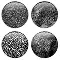 Glass Circle Buttons Grunge Textures Royalty Free Stock Photo