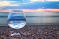 Glass of clean drinking water Royalty Free Stock Photo