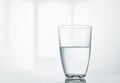 A glass of clean water on the table Royalty Free Stock Photo